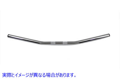 25-0544 インデント付きクロームドラッグハンドルバー 取寄せ Vツイン Chrome Drag Handlebar with Indents (検索用／