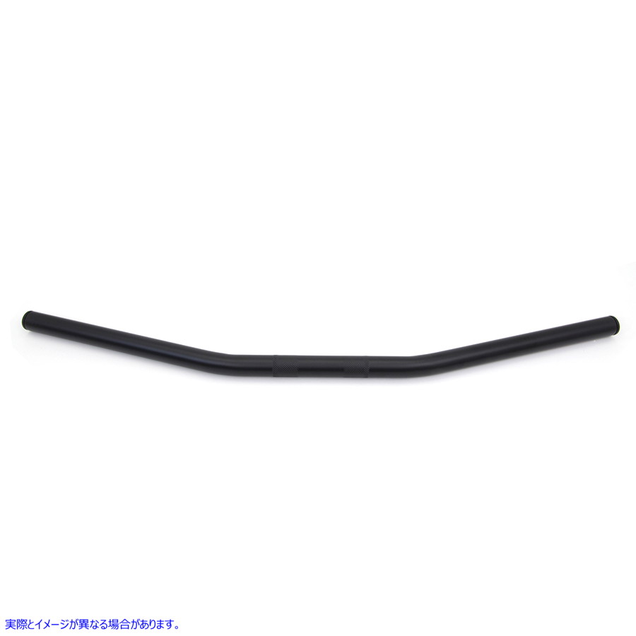 25-0561 ブラック 1 インチ ドラッグ ハンドルバー (インデントなし) 取寄せ Vツイン Black 1 inch Drag Handlebar without Inde