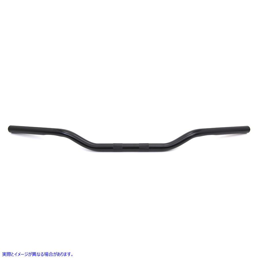 25-0564 インデント付きブラック 2 インチ ドラッグ ハンドルバー 取寄せ Vツイン Black 2 inch Drag Handlebar with Indents (