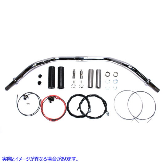 25-0600 5インチクロームハンドルバーアセンブリ 取寄せ Vツイン 5 inch Chrome Handlebar Assembly (検索用／