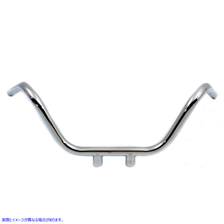 25-0652 インデント付き 1 インチ フラット トラック ハンドルバー 取寄せ Vツイン 1 inch Flat Track Handlebar with Indents (