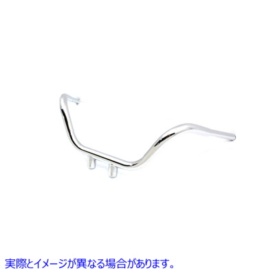 25-0653 【廃番】 インデント付き 3 インチ フラット トラック ハンドルバー 取寄せ Vツイン 3 inch Flat Track Handlebar with