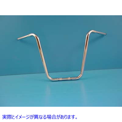 25-0656 18 インチ バッファロー エイプ ハンガー ハンドルバー インデント クローム 取寄せ Vツイン 18 inch Buffalo Ape Hange