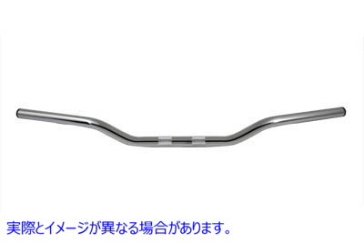 25-0666 インデント付きクローム 2 インチ ドラッグ ハンドルバー 取寄せ Vツイン Chrome 2 inch Drag Handlebar with Indents (