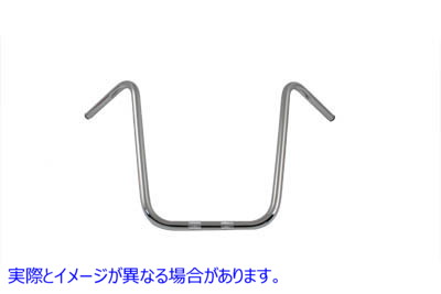 25-0687 【廃番】 18 インチ エイプ ハンガー ハンドルバー インデント クローム 取寄せ Vツイン 18 inch Ape Hanger Handlebar