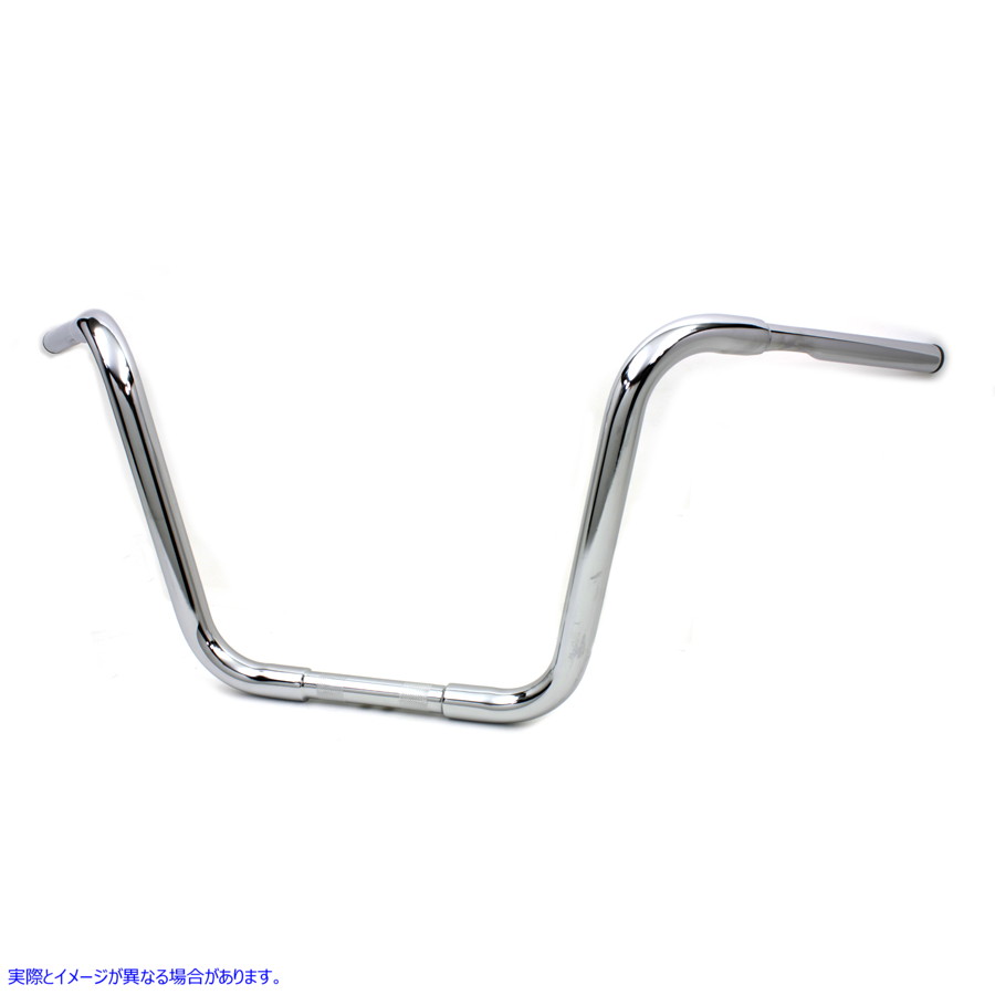 25-0715 14 インチ バッファロー エイプ ハンガー ハンドルバー インデント クローム 取寄せ Vツイン 14 inch Buffalo Ape Hange