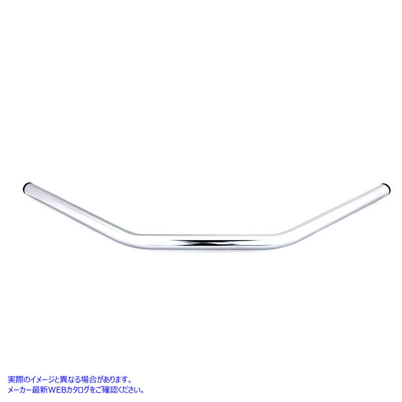 25-0722 インデントのないフラットドラッグハンドルバー クローム 取寄せ Vツイン Flat Drag Handlebar without Indents Chrome