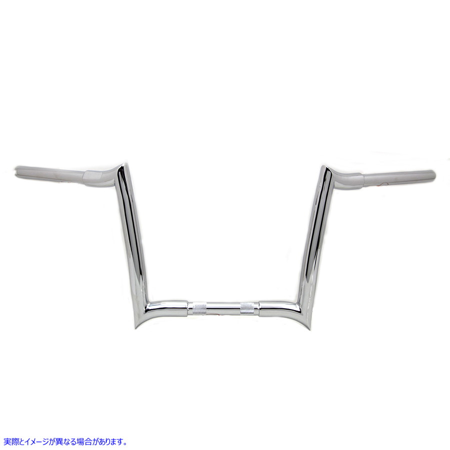 25-0729 12 インチ エイプ ハンドルバー インデントなし クローム 取寄せ Vツイン 12 inch Ape Handlebar without Indents Chrom