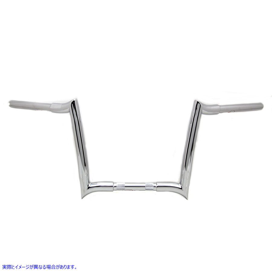 25-0729 12 インチ エイプ ハンドルバー インデントなし クローム 12 inch Ape Handlebar without Indents Chrome 取寄せ Vツイ