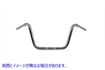 25-0730 12 インチ Rhino エイプ ハンガー ハンドルバー インデント クローム 取寄せ Vツイン 12 inch Rhino Ape Hanger Handleb