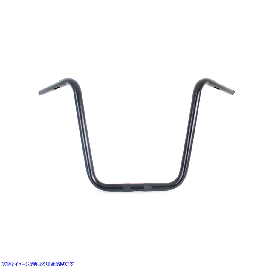 25-0740 18 インチ Rhino エイプ ハンガー ハンドルバー インデント付き ブラック 取寄せ Vツイン 18 inch Rhino Ape Hanger Han