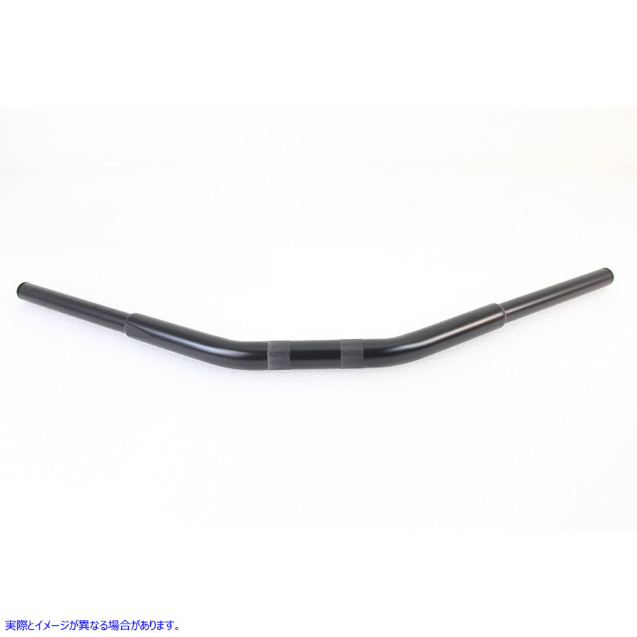 25-0743 5-1/2 インチ ドラッグ レプリカ ハンドルバー インデント付き ブラック 取寄せ Vツイン 5-1/2 inch Drag Replica Handl