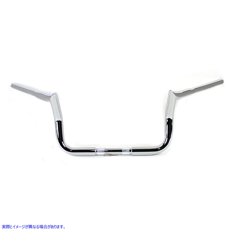 25-0761 10 インチ ハンドルバー インデントなし クローム 取寄せ Vツイン 10 inch Handlebar without Indents Chrome (検索用／