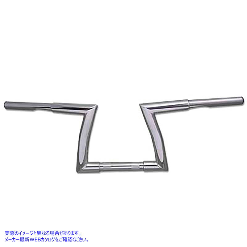 25-1095 7-3/4 インチ ZZ トップハンドルバー (インデント付き) 取寄せ Vツイン 7-3/4 inch ZZ Top Handlebar with Indents (検