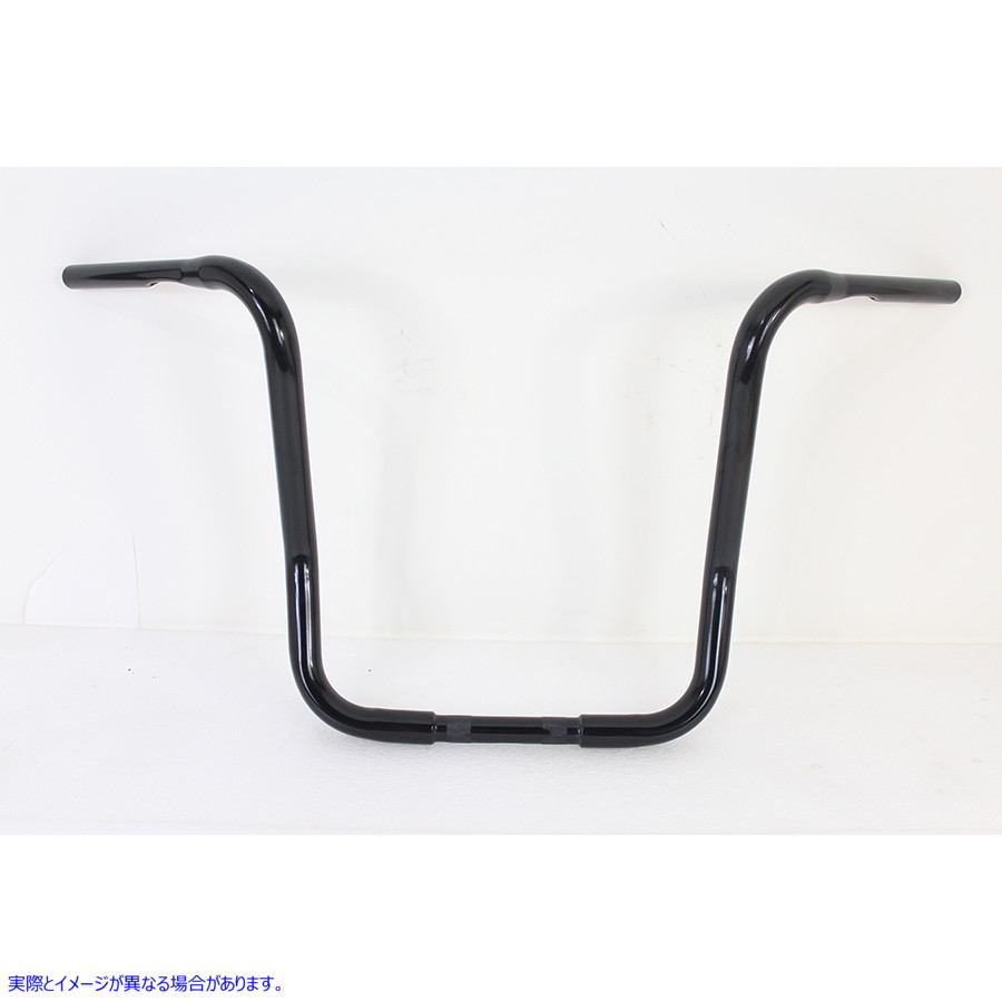 25-1280 インデント付き 16 インチ バガー ハンドルバー ブラック 取寄せ Vツイン 16 inch Bagger Handlebar with Indents Black