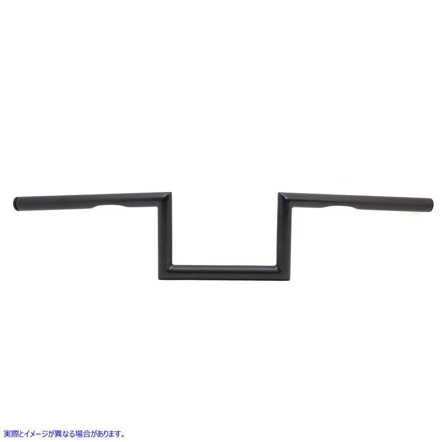 25-1282 5-1/2 インチ Z ハンドルバー インデント ブラック 取寄せ Vツイン 5-1/2 inch Z Handlebar with Indents Black (検索用
