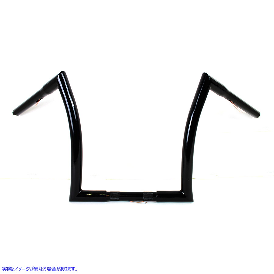 25-1288 14 インチ Z ハンドルバー インデントなし ブラック 取寄せ Vツイン 14 inch Z Handlebar without Indents Black (検索