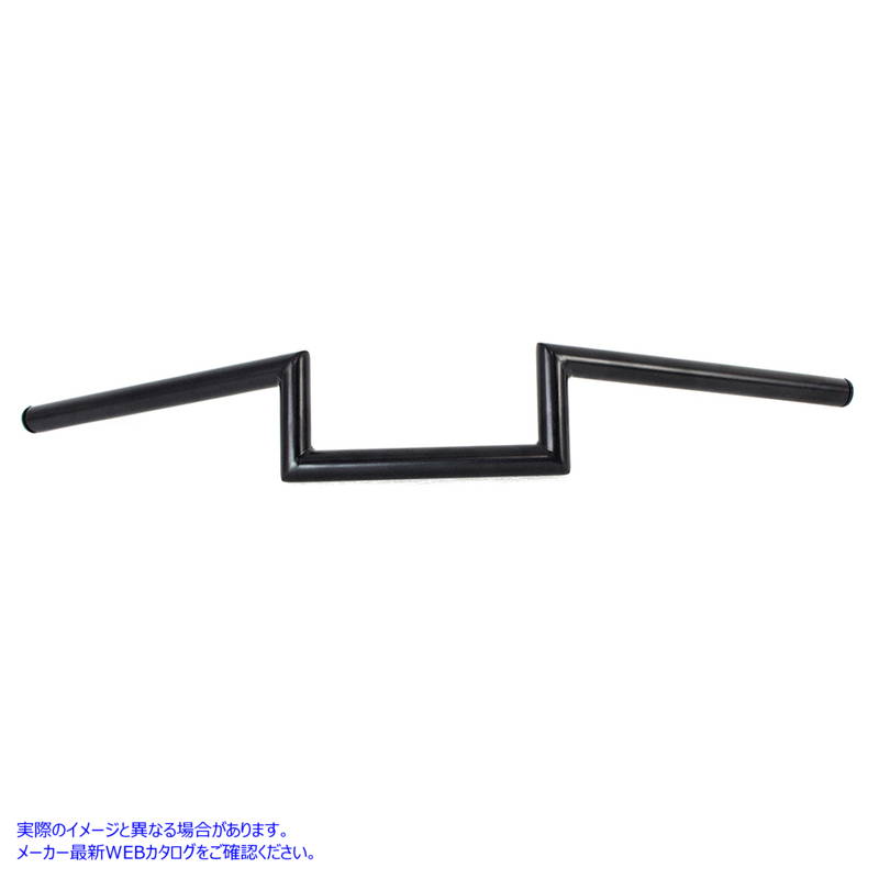 25-1309 4 インチ Z ハンドルバー インデントなし ブラック 取寄せ Vツイン 4 inch Z Handlebar without Indents Black (検索用
