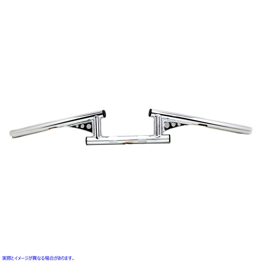 25-1832 インデントなしの 3 インチ ヴィンテージ ハンドルバー 取寄せ Vツイン 3 inch Vintage Handlebar without Indents (検