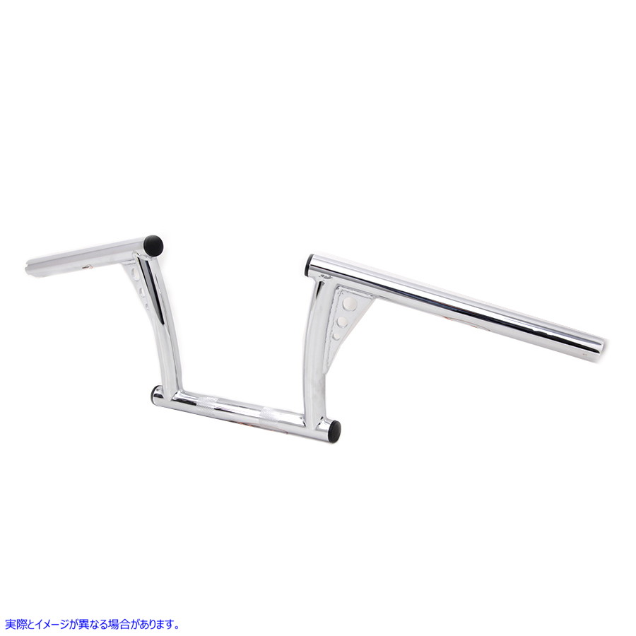 25-1833 7-1/2 インチ ヴィンテージ ハンドルバー (インデントなし) 取寄せ Vツイン 7-1/2 inch Vintage Handlebar without Inde