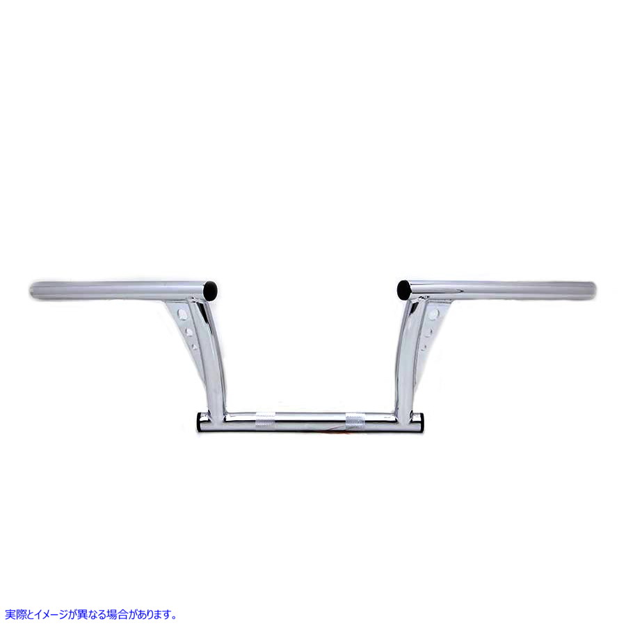 25-1834 7-1/2 インチ ヴィンテージ ハンドルバー (インデントなし) 取寄せ Vツイン 7-1/2 inch Vintage Handlebar without Inde