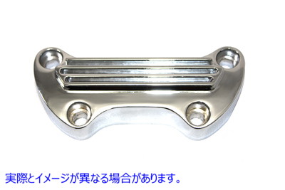 25-2109 フィン付きライザー トップ クランプ クローム 取寄せ Vツイン Finned Riser Top Clamp Chrome (検索用／56115-79