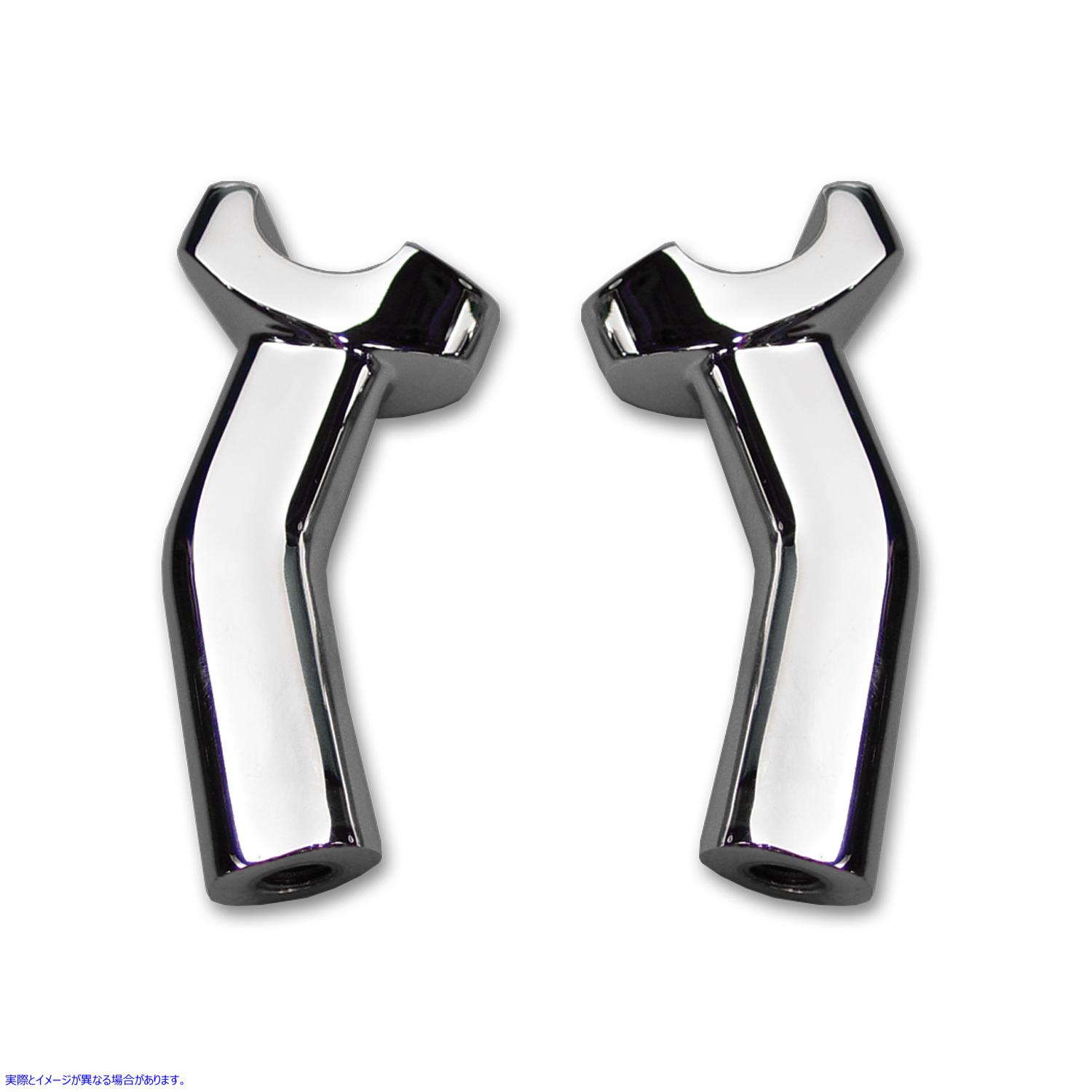 25-2113 4-1/2 インチ プルバック ライザー ステム クローム 取寄せ Vツイン 4-1/2 inch Pullback Riser Stem Chrome (検索用／5