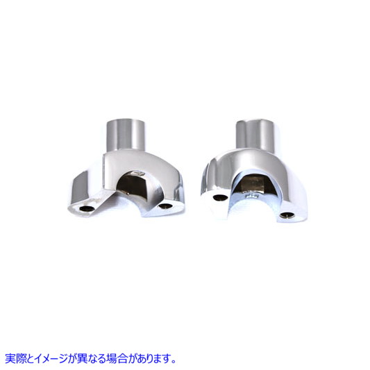 25-2187 1.7インチバッファローライザーセットクローム 取寄せ Vツイン 1.7 inch Buffalo Riser Set Chrome (検索用／