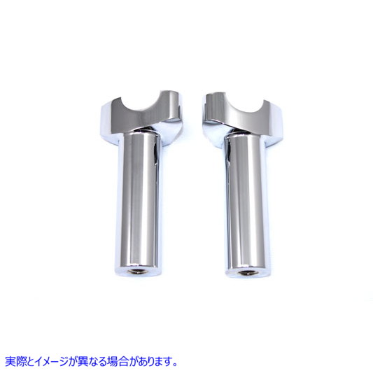 25-2189 4-1/2 インチ バッファロー ライザー セット クローム 取寄せ Vツイン 4-1/2 inch Buffalo Riser Set Chrome (検索用／