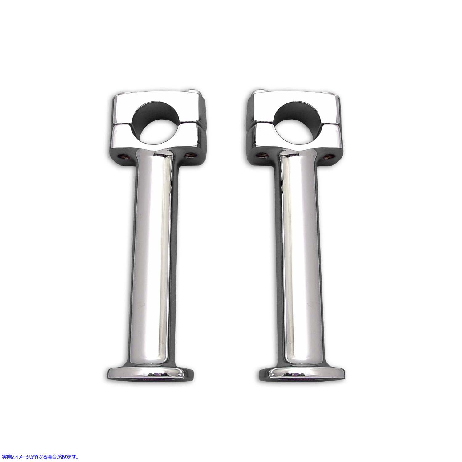 25-2201 5インチポストライザーセット クローム 取寄せ Vツイン 5 inch Post Riser Set Chrome (検索用／ Paughco 354