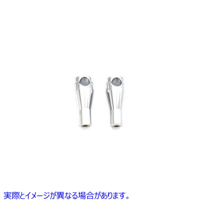 25-2202 4インチ グライド ライザー セット クローム 取寄せ Vツイン 4 inch Glide Riser Set Chrome (検索用／ Paughco 350