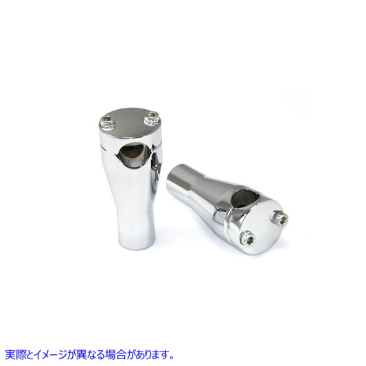 25-2203 4インチ グライド ライザー セット クローム 取寄せ Vツイン 4 inch Glide Riser Set Chrome (検索用／ Paughco 350A