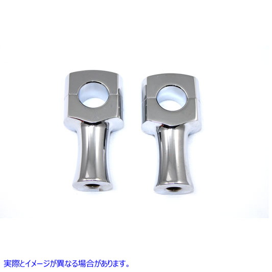 25-2207 クローム 3 インチ ドーム型ライザー 取寄せ Vツイン Chrome 3 inch Domed Riser (検索用／