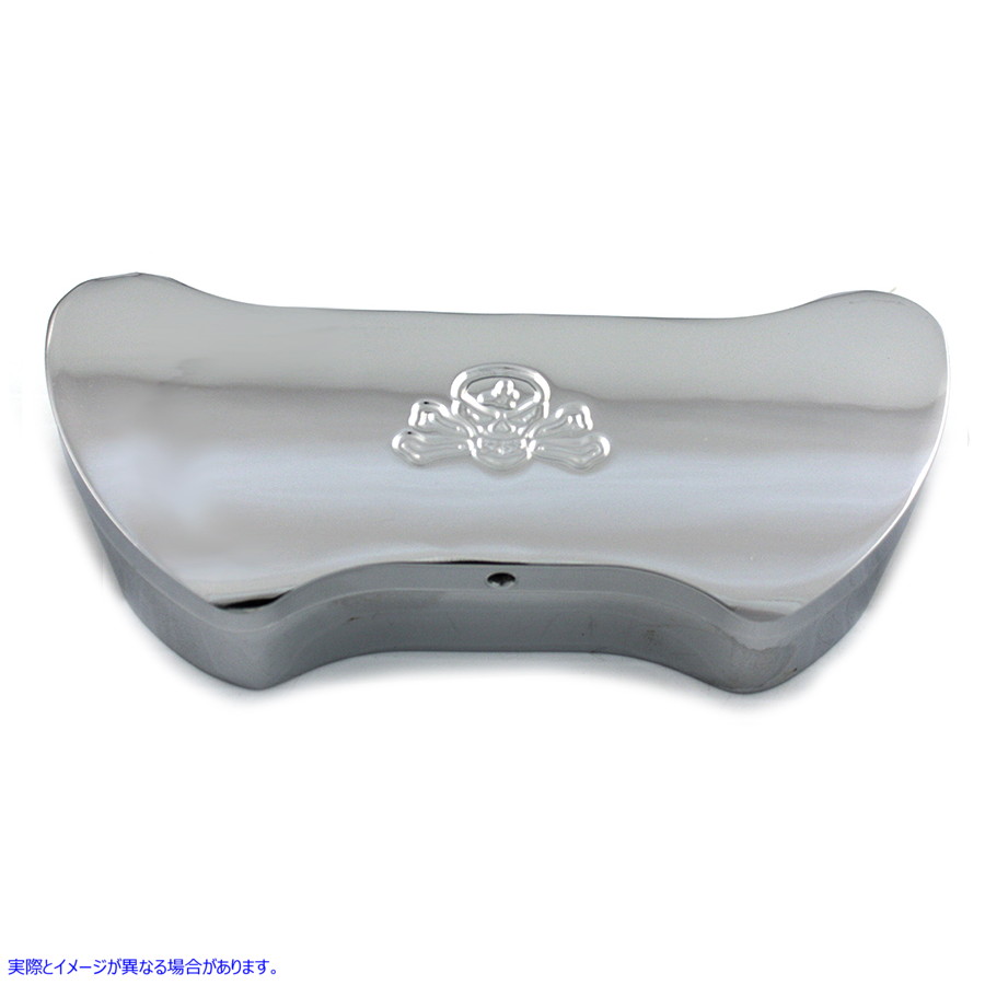 25-2210 スカルトップライザークランプ クローム 取寄せ Vツイン Skull Top Riser Clamp Chrome (検索用／