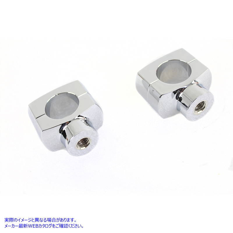 25-2231 1-1/4 インチ ショーティー ライザー セット クローム 取寄せ Vツイン 1-1/4 inch Shorty Riser Set Chrome (検索用／