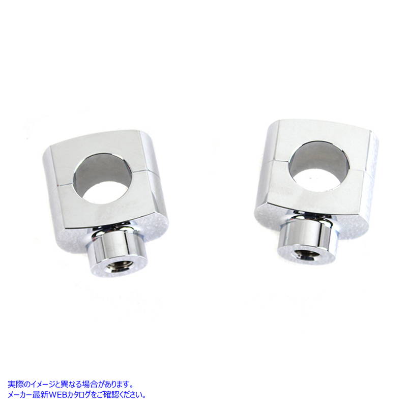 25-2234 1-1/2 インチ ショート ライザー セット クローム 取寄せ Vツイン 1-1/2 inch Short Riser Set Chrome (検索用／