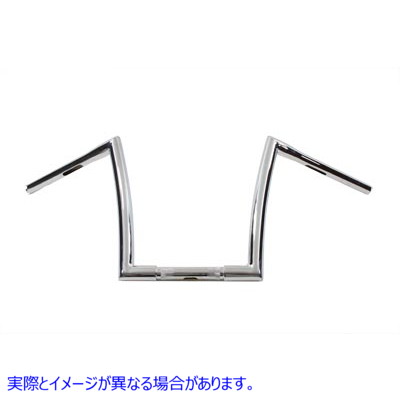 25-3252 10-1/2インチZバーハンドルバー、配線穴付き 取寄せ Vツイン 10-1/2 inch Z-Bar Handlebar with Wiring Holes (検索用／