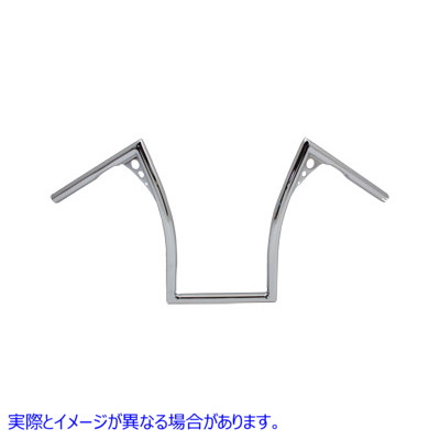 25-3253 インデント付き 15 インチ Z-Bar ハンドルバー 取寄せ Vツイン 15 inch Pirate Z-Bar Handlebar Chrome (検索用／