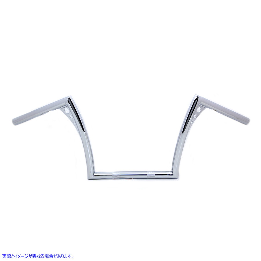25-3258 インデント付き 12 インチ Z-Bar ハンドルバー 取寄せ Vツイン 12 inch Z-Bar Handlebar with Indents (検索用／