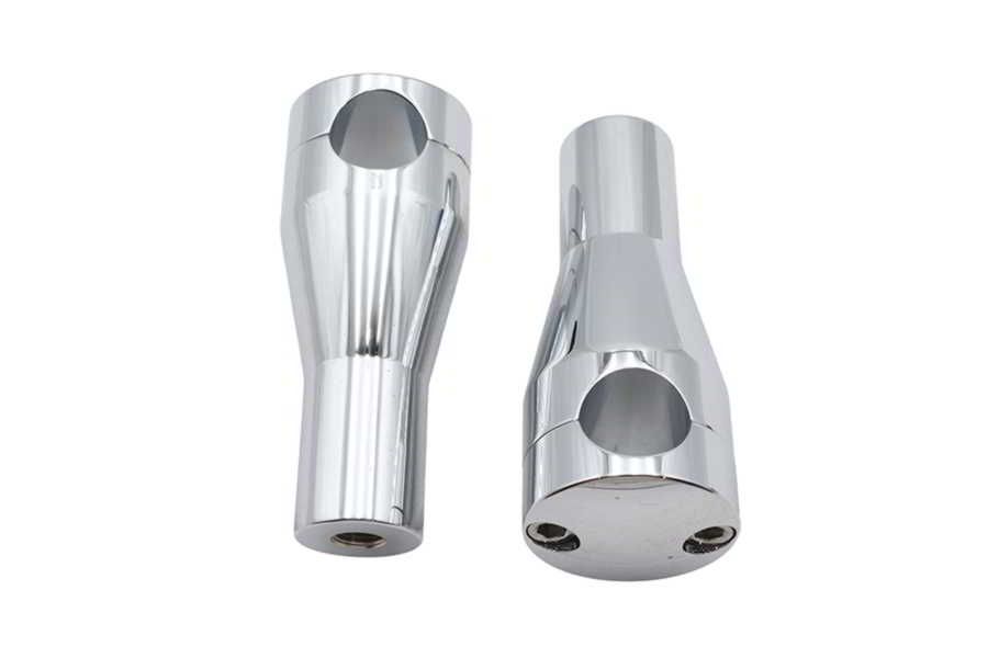 25-3450 取寄せ Vツイン 4 inch Round Glide Riser Set Chrome (検索用／)