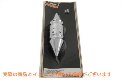 2536-2 フロントアクスルナットキャップセット パイクスタイル 取寄せ Vツイン Front Axle Nut Cap Set Pike Style (検索用／ Co
