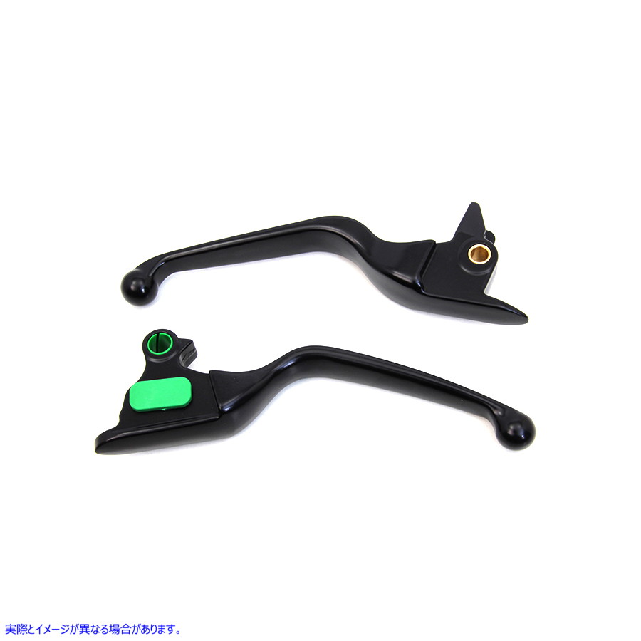 26-0001 マットブラック スムースワイドハンドレバーセット 取寄せ Vツイン Matte Black Smooth Wide Hand Lever Set (検索用／