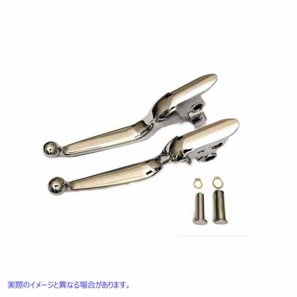 26-0013 ハンドレバーセット クローム 取寄せ Vツイン Hand Lever Set Chrome (検索用／36700209