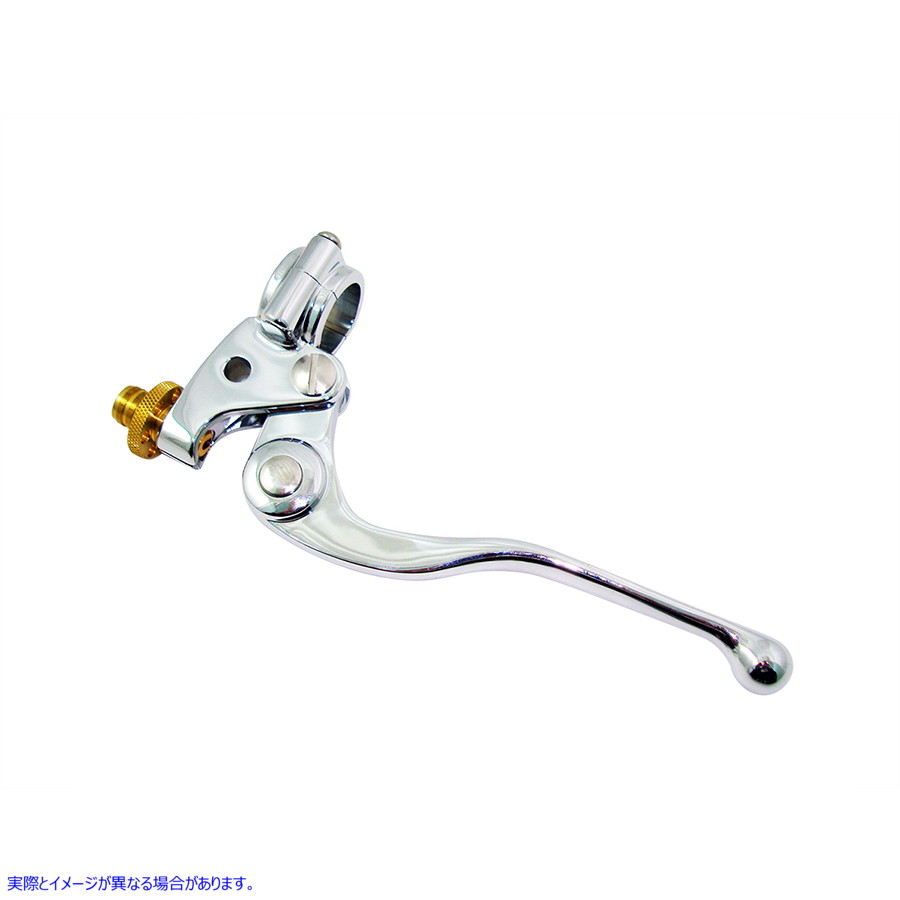 26-0057 ヴィンテージ ハンドルバー クラッチ ハンドル アセンブリ クローム 取寄せ Vツイン Vintage Handlebar Clutch Handle A