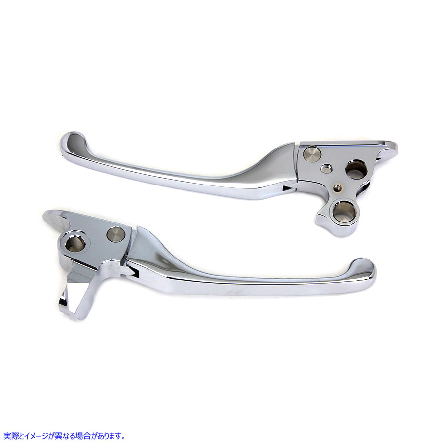 26-0117 クロームアジャスタブルハンドレバーセット 取寄せ Vツイン Chrome Adjustable Hand Lever Set (検索用／