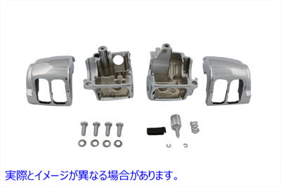 26-0129 ハンドルスイッチハウジングセット スムースクローム 取寄せ Vツイン Handlebar Switch Housing Set Smooth Chrome (検