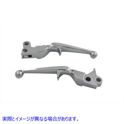 26-0415 クロームトリガースタイルハンドレバーセット 取寄せ Vツイン Chrome Trigger Style Hand Lever Set (検索用／