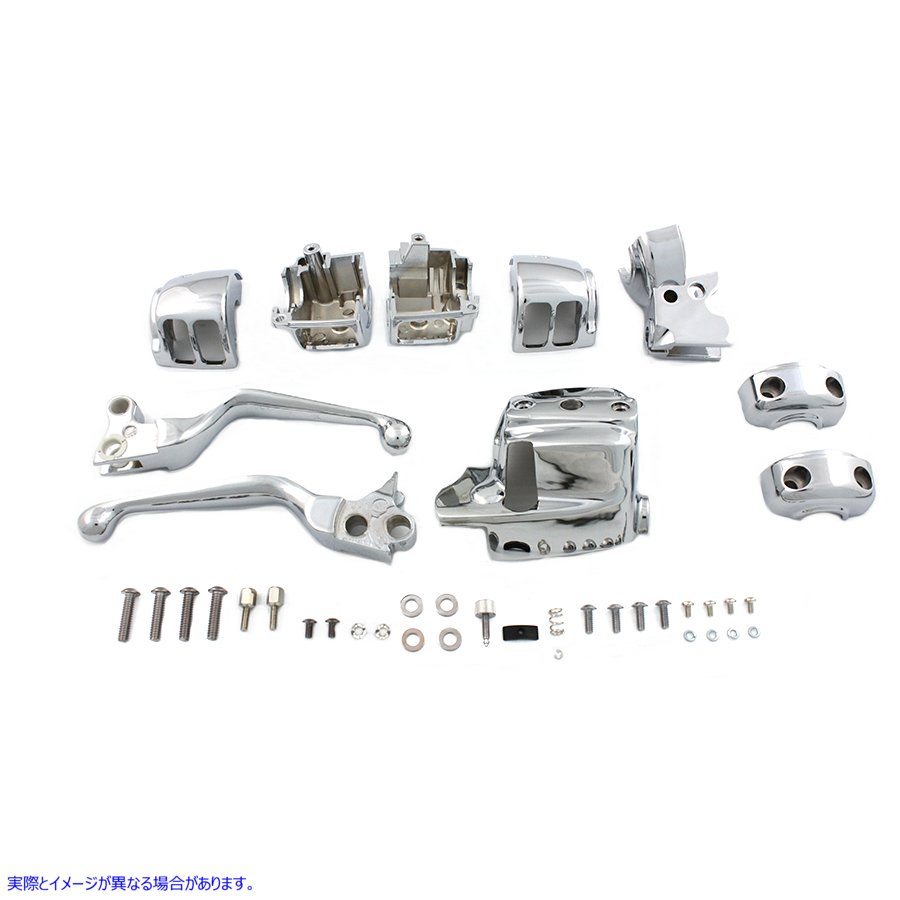 26-0546 クロームハンドルバーコントロールキット 取寄せ Vツイン Chrome Handlebar Control Kit (検索用／