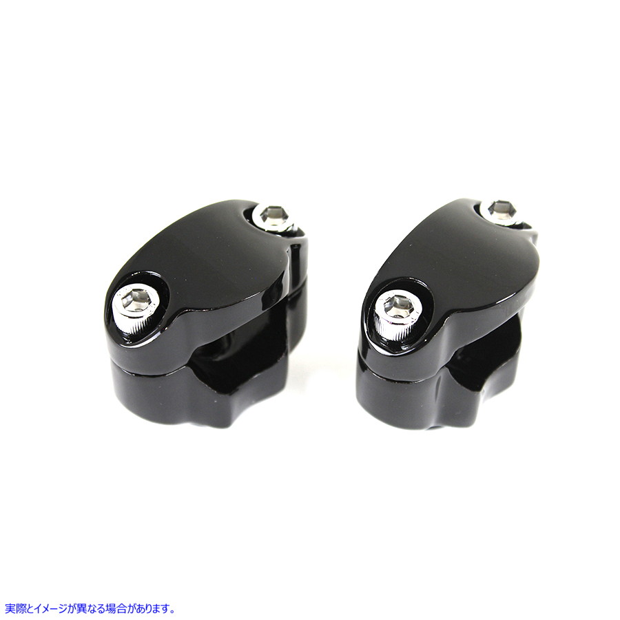 26-0701 1-1/4 インチ ライザー キット ブラック 取寄せ Vツイン 1-1/4 inch Riser Kit Black (検索用／