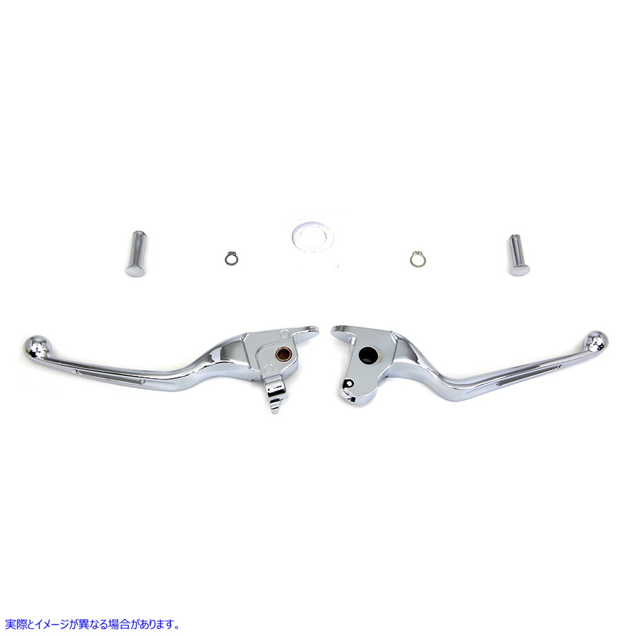 26-0798 クロームボルテックスハンドレバーセット 取寄せ Vツイン Chrome Vortex Hand Lever Set (検索用／